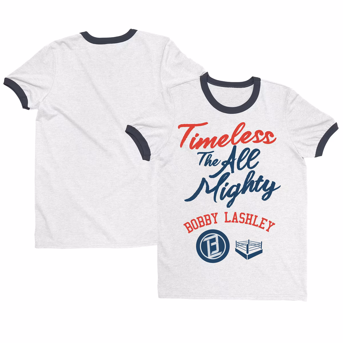 Men's White Bobby Lashley Timeless Ringer T-Shirt 2 Men's White Bobby Lashley Timeless Ringer T-Shirt