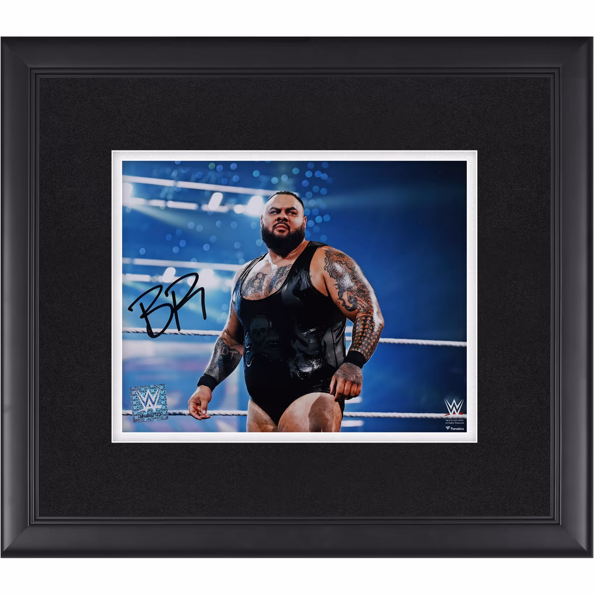 Bronson Reed WWE Autographed Framed 8" x 10" Standing In-Ring Photograph