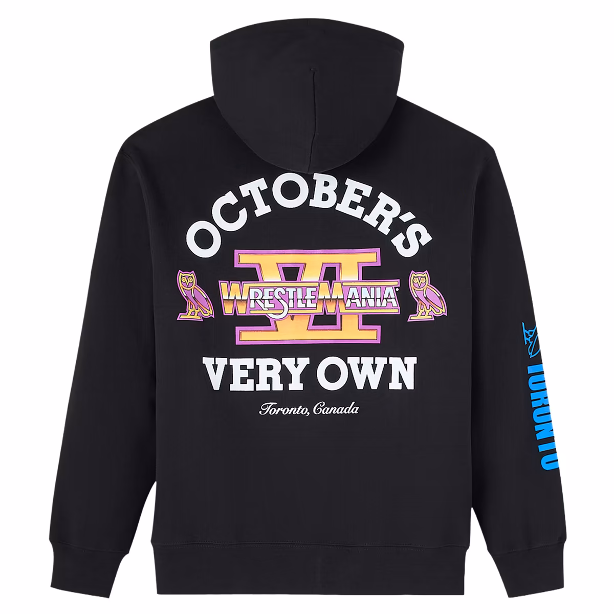 Men's OVO x WWE Black WrestleMania VI Full-Zip Hoodie 4 Men's OVO x WWE Black WrestleMania VI Full-Zip Hoodie