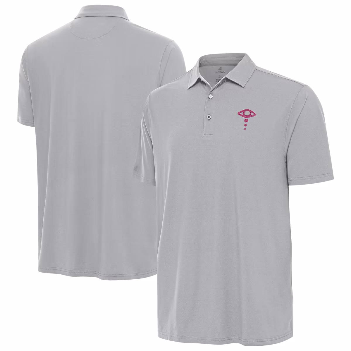 Men's Antigua Gray Liv Morgan Era Polo 15 Men's Antigua Gray Liv Morgan Era Polo
