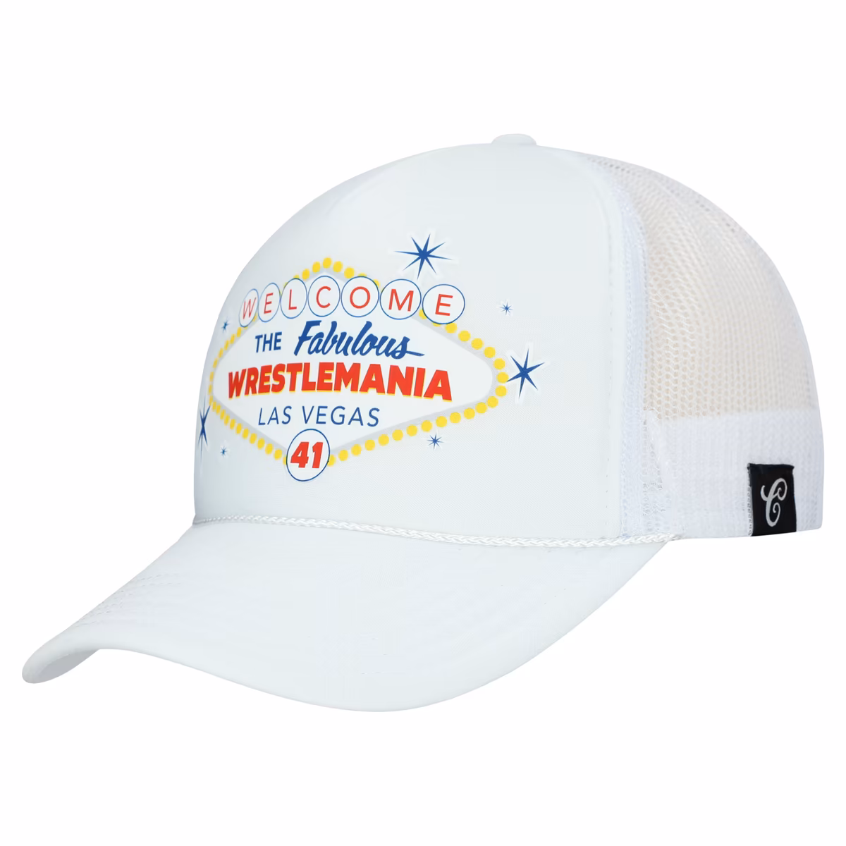 Men's White WrestleMania 2025 Contenders Adjustable Hat