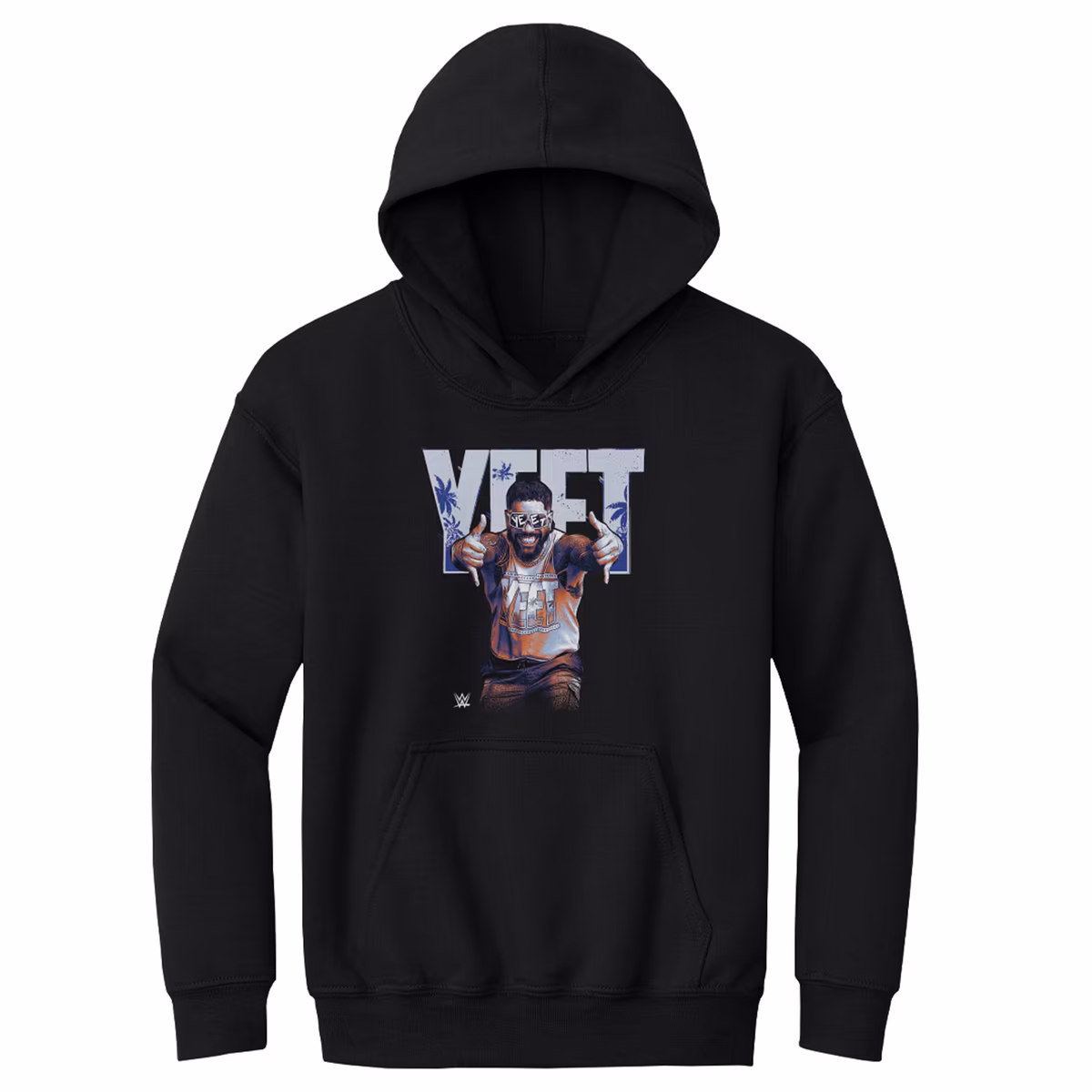 Youth 500 Level Black Jey Uso Yeet Pose Hoodie 1 Youth 500 Level Black Jey Uso Yeet Pose Hoodie