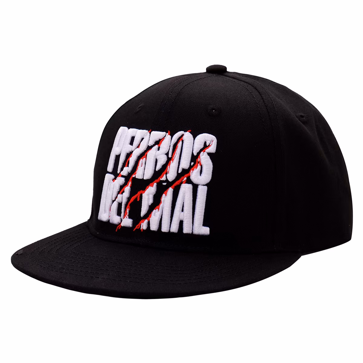 Men's Black Los Perros del Mal Logo Snapback Hat