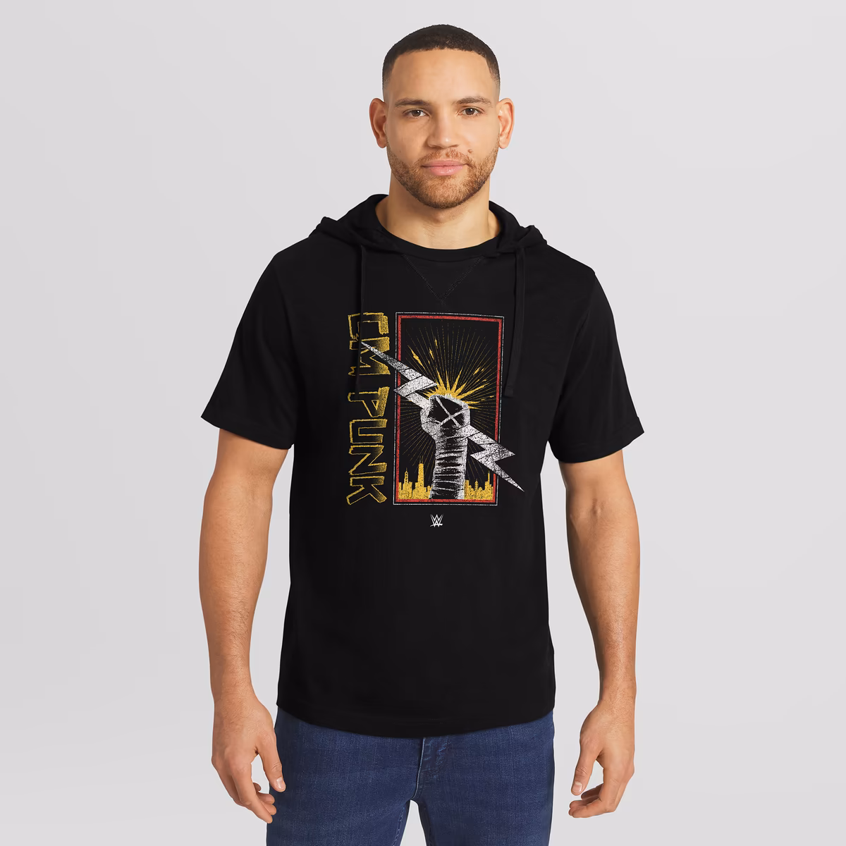 Men's Darius Rucker Collection by Fanatics Black CM Punk Hooded T-Shirt 6 Men's Darius Rucker Collection by Fanatics Black CM Punk Hooded T-Shirt