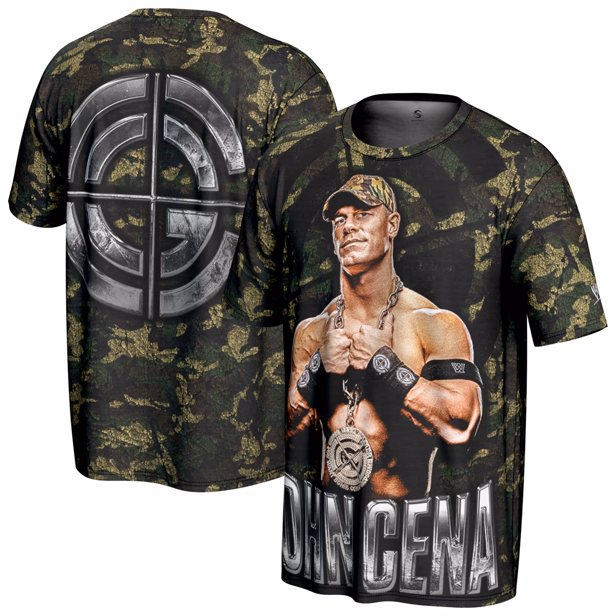 Men's ProSphere Black John Cena Chain T-Shirt