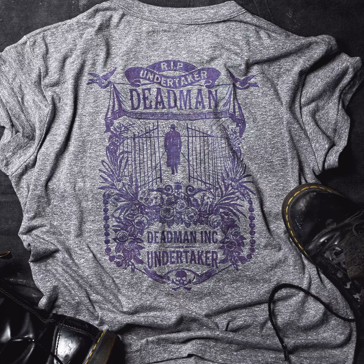 Women's Roots of Fight Gray The Undertaker Deadman Inc. Tri-Blend T-Shirt 10 Women's Roots of Fight Gray The Undertaker Deadman Inc. Tri-Blend T-Shirt