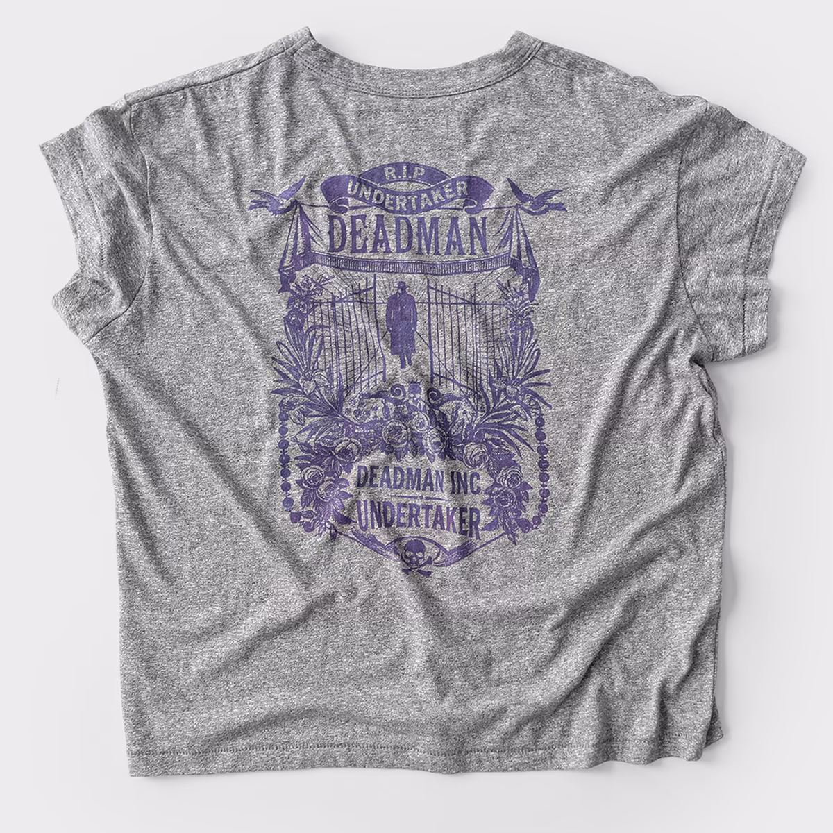 Women's Roots of Fight Gray The Undertaker Deadman Inc. Tri-Blend T-Shirt 4 Women's Roots of Fight Gray The Undertaker Deadman Inc. Tri-Blend T-Shirt