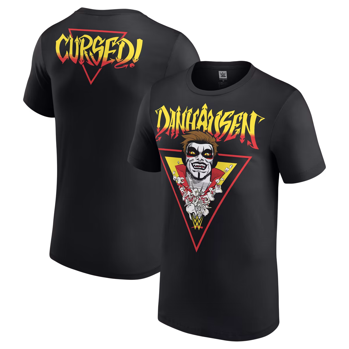 Men's Black Danhausen Cursed! T-Shirt