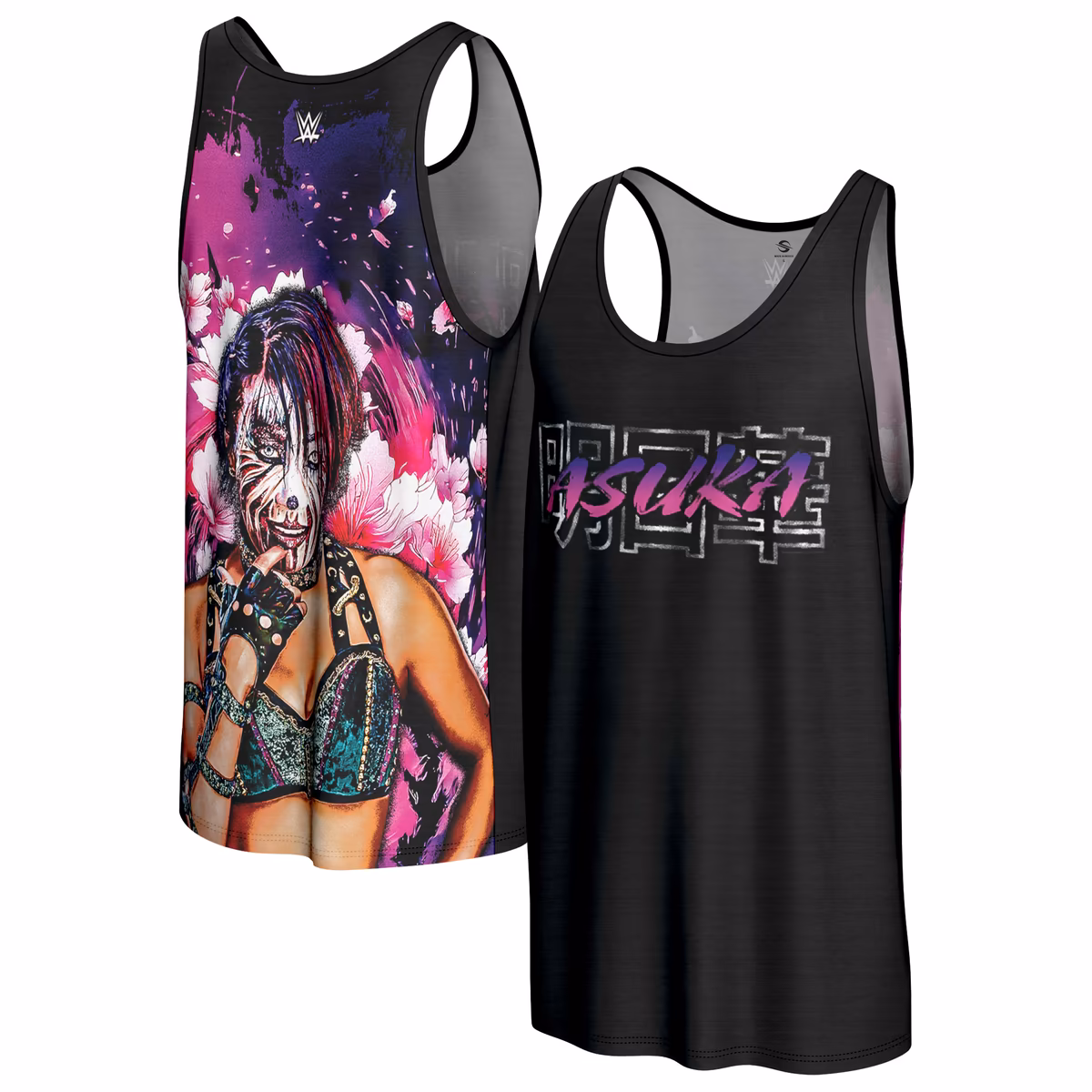 Men's ProSphere Black Asuka Blossom Tank Top 1 Men's ProSphere Black Asuka Blossom Tank Top