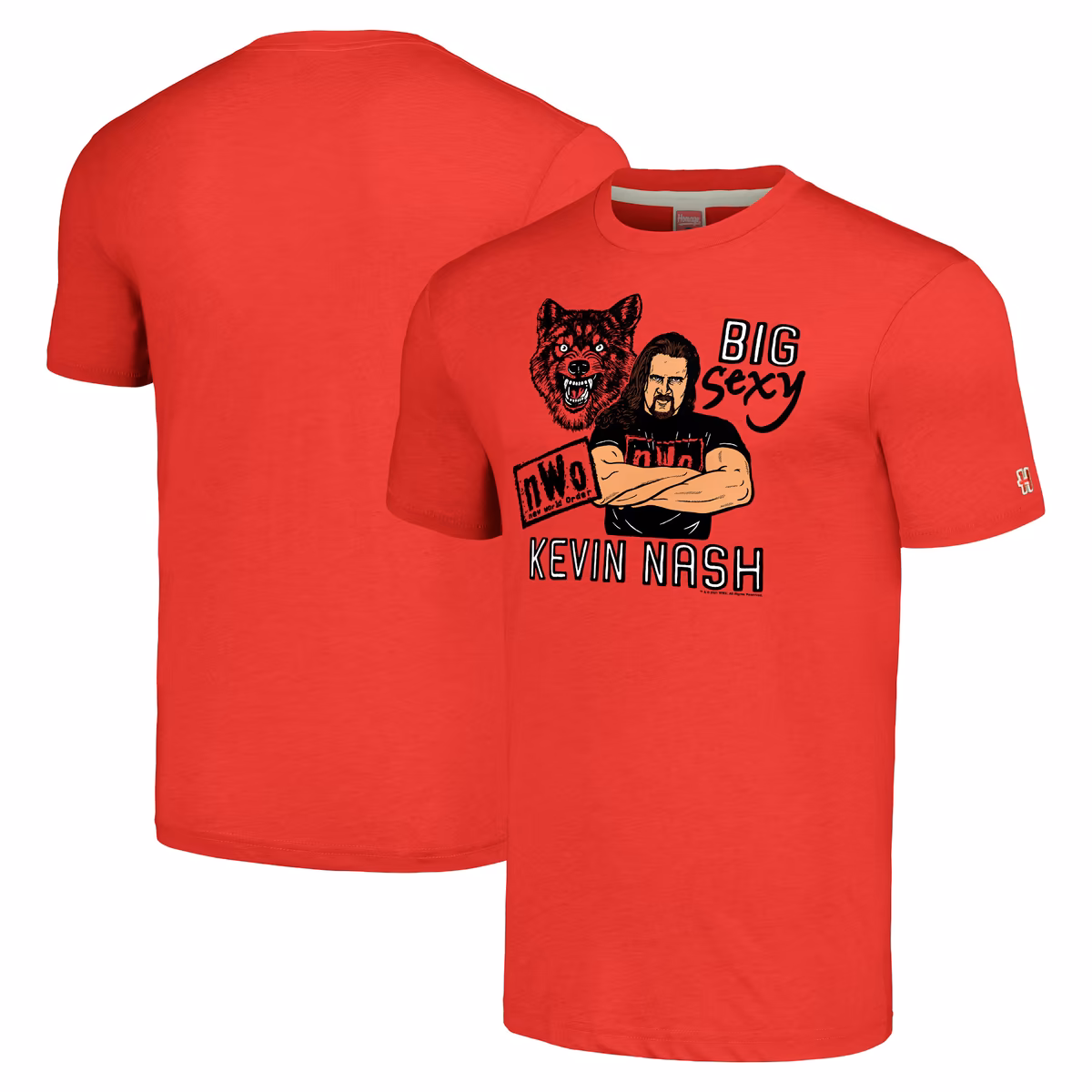 Men's Homage  Red Kevin Nash Big Sexy T-Shirt