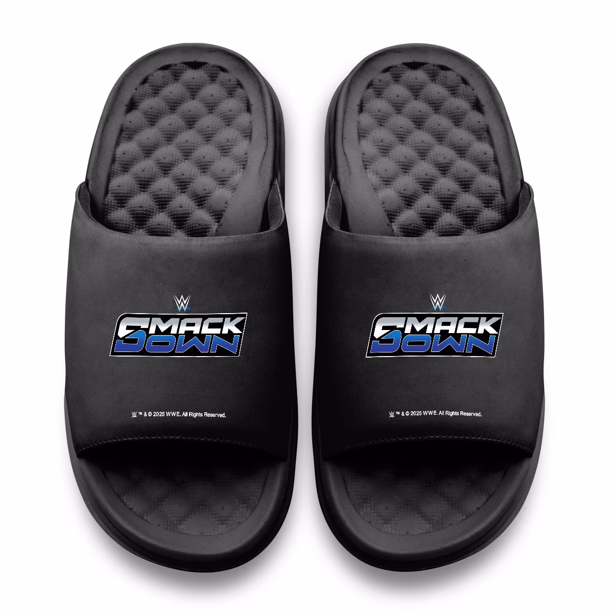 Youth ISlide SmackDown Logo Motive Slide Sandals 3 Youth ISlide SmackDown Logo Motive Slide Sandals