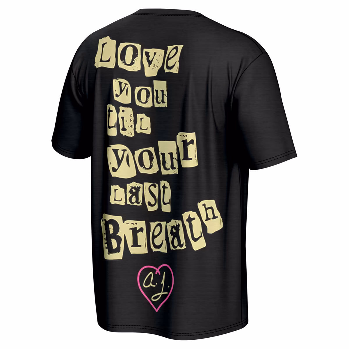 Men's ProSphere Black AJ Lee Ribcage T-Shirt 4 Men's ProSphere Black AJ Lee Ribcage T-Shirt