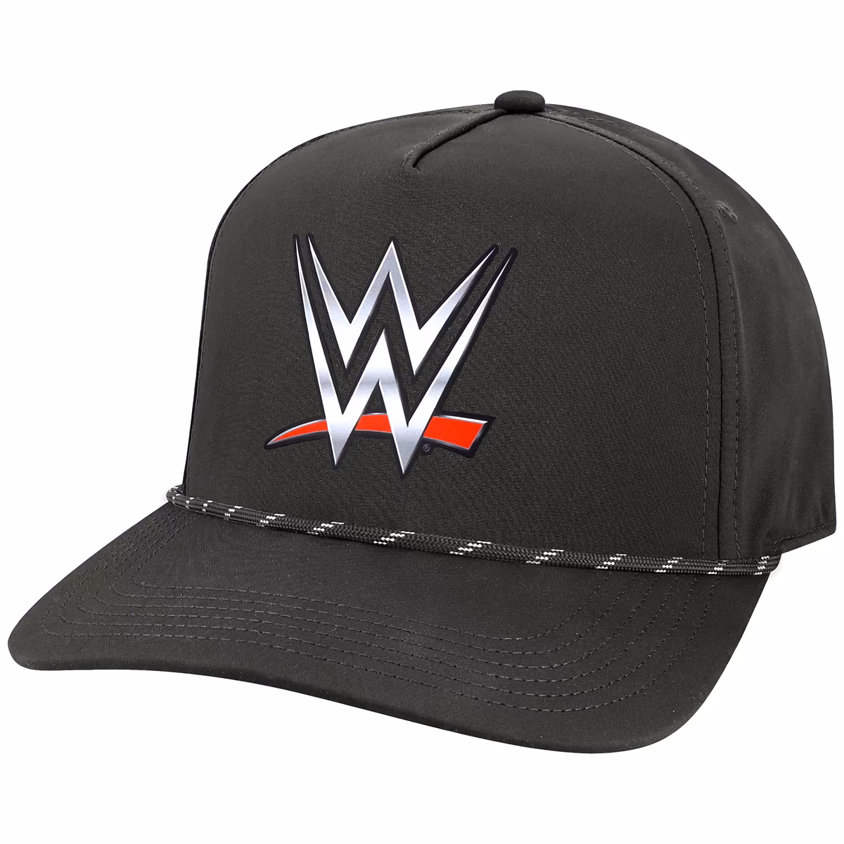 Men's Black WWE Logo Caddy Snapback Hat