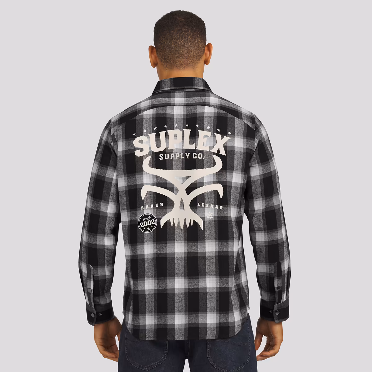 Men's Darius Rucker Collection by Fanatics Black Brock Lesnar Flannel Plaid Full-Snap Shirt 3 Men's Darius Rucker Collection by Fanatics Black Brock Lesnar Flannel Plaid Full-Snap Shirt