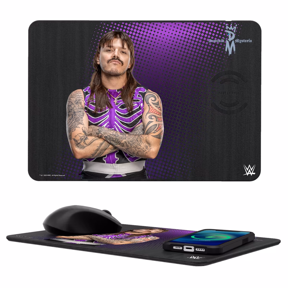 Keyscaper Dominik Mysterio Superstar Wireless Charger and Mouse Pad 13 Keyscaper Dominik Mysterio Superstar Wireless Charger and Mouse Pad