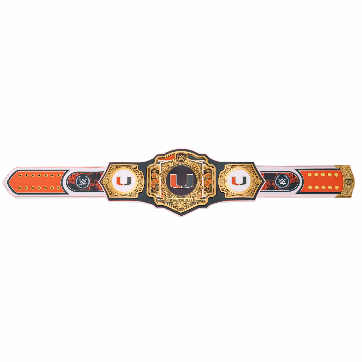 Miami Hurricanes WWE Legacy Title Belt 8 Miami Hurricanes WWE Legacy Title Belt