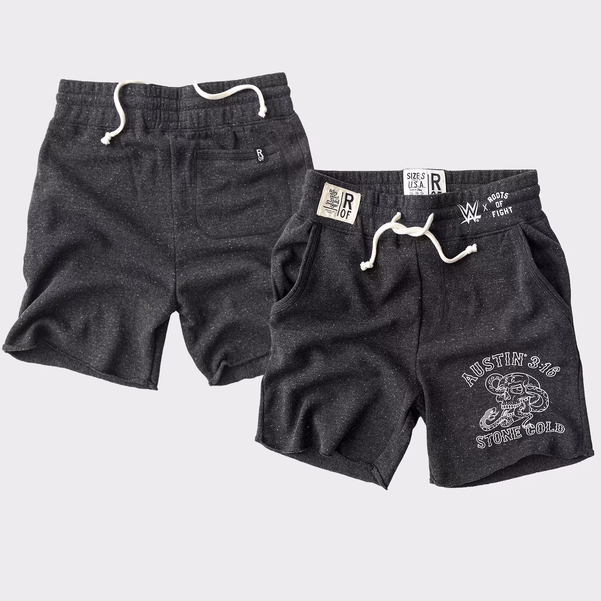 Men's Roots of Fight Black "Stone Cold" Steve Austin 3:16 Shorts