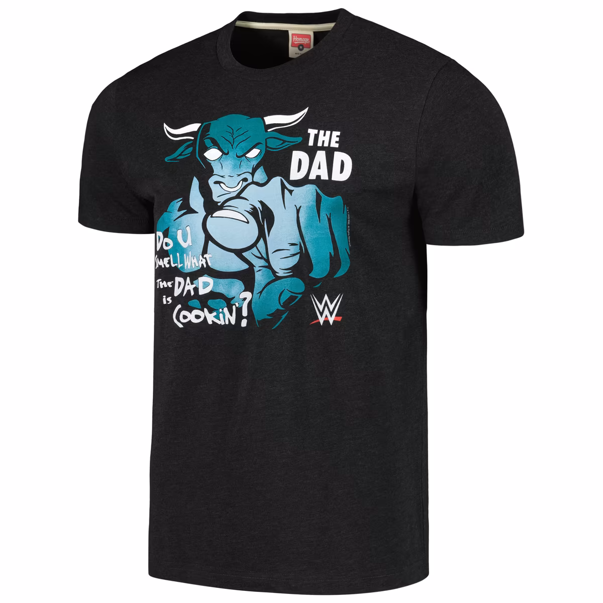 Men's Homage Heather Charcoal The Rock Do You Smell? Tri-Blend T-Shirt 3 Men's Homage Heather Charcoal The Rock Do You Smell? Tri-Blend T-Shirt