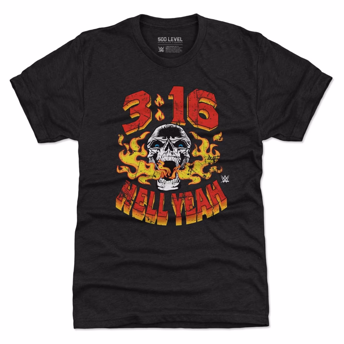 Men's 500 Level Heather Black "Stone Cold" Steve Austin Hell Yeah Tri-Blend T-Shirt 21 Men's 500 Level Heather Black "Stone Cold" Steve Austin Hell Yeah Tri-Blend T-Shirt