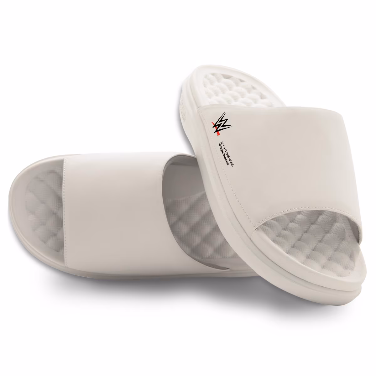 Men's ISlide WWE Logo Motive Slide Sandals 2 Men's ISlide WWE Logo Motive Slide Sandals