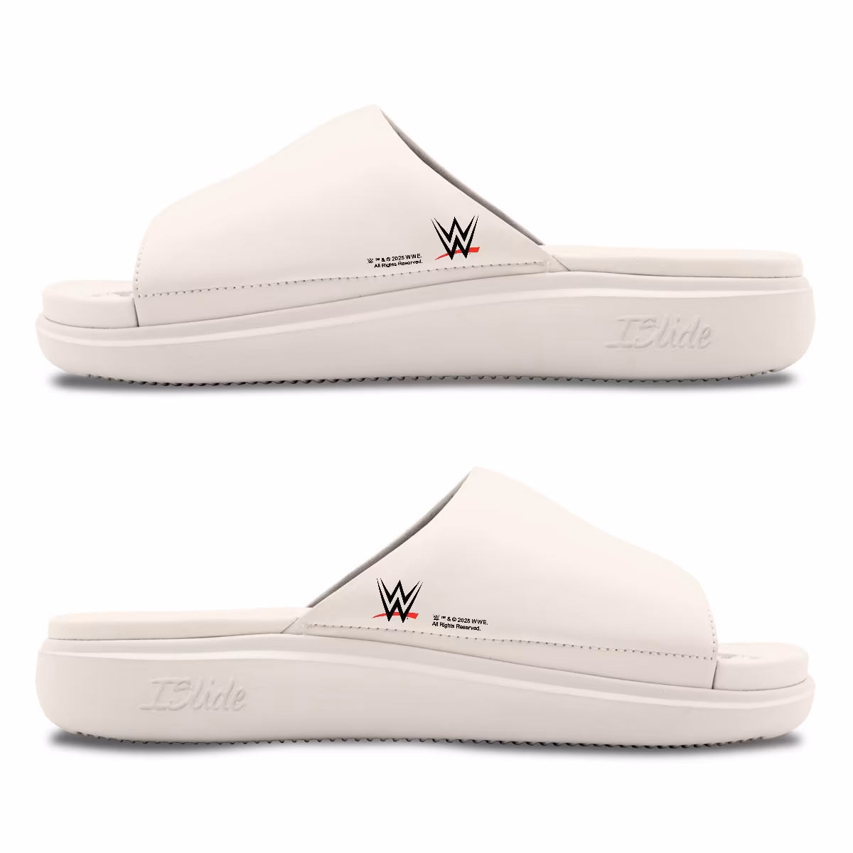 Men's ISlide WWE Logo Motive Slide Sandals 3 Men's ISlide WWE Logo Motive Slide Sandals