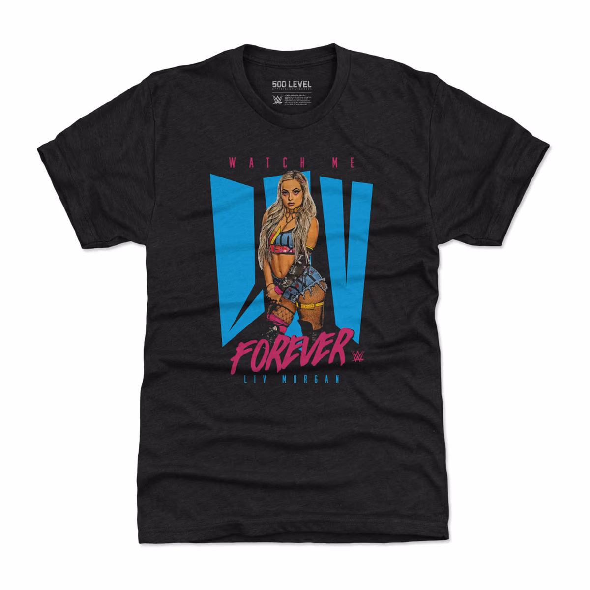 Men's 500 Level  Heather Black Liv Morgan Forever Premium T-Shirt