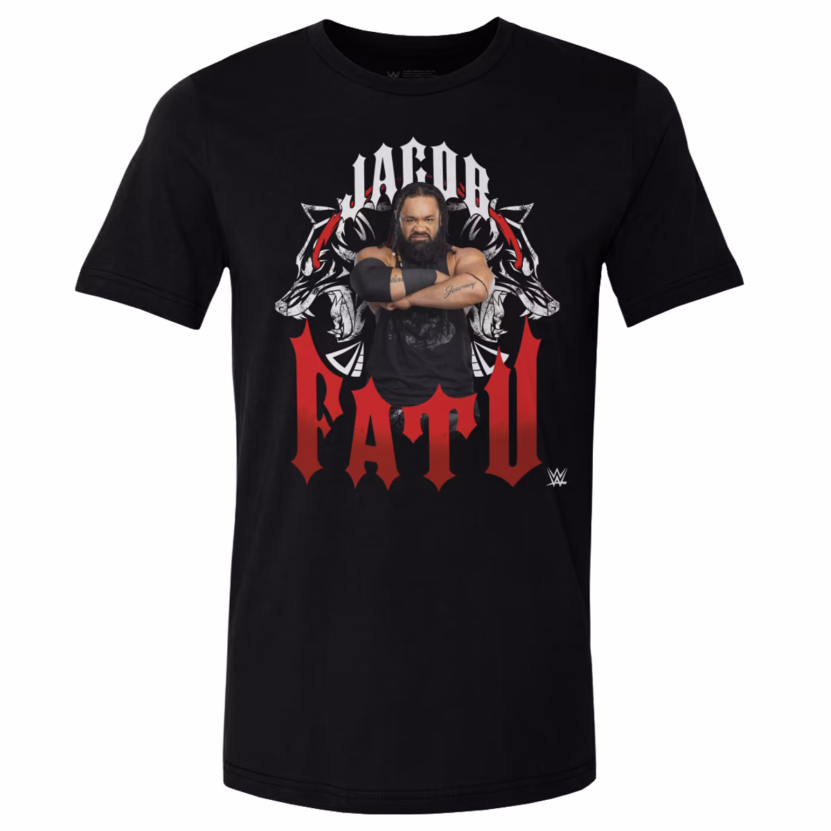 Men's 500 Level Black Jacob Fatu Werewolf Tribal T-Shirt 8 Men's 500 Level Black Jacob Fatu Werewolf Tribal T-Shirt