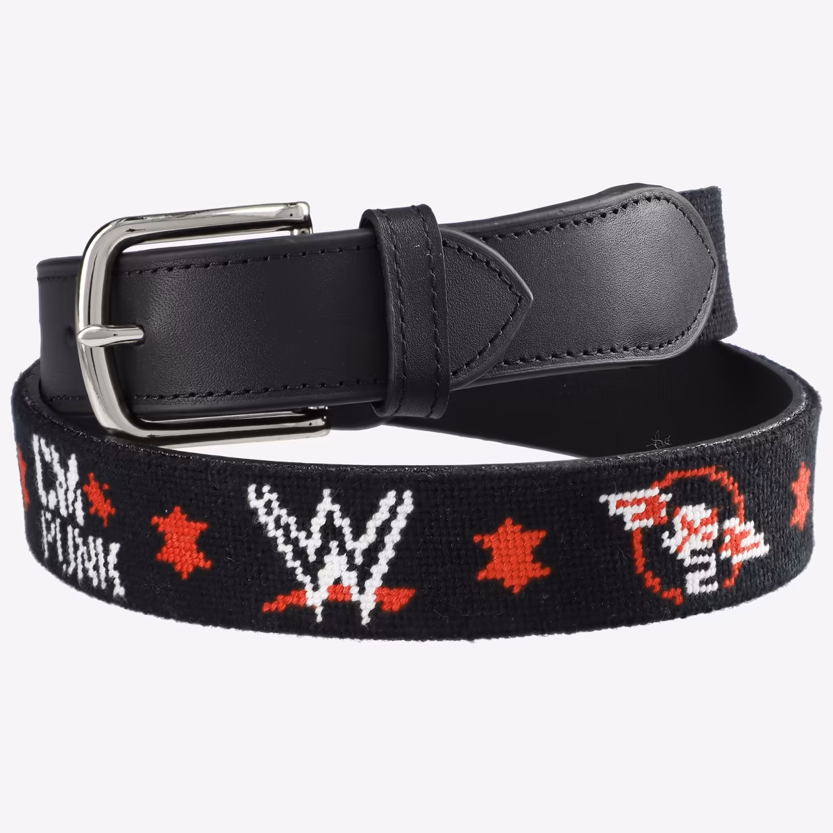 Men's CM Punk Needlepoint Belt 2 Men's CM Punk Needlepoint Belt