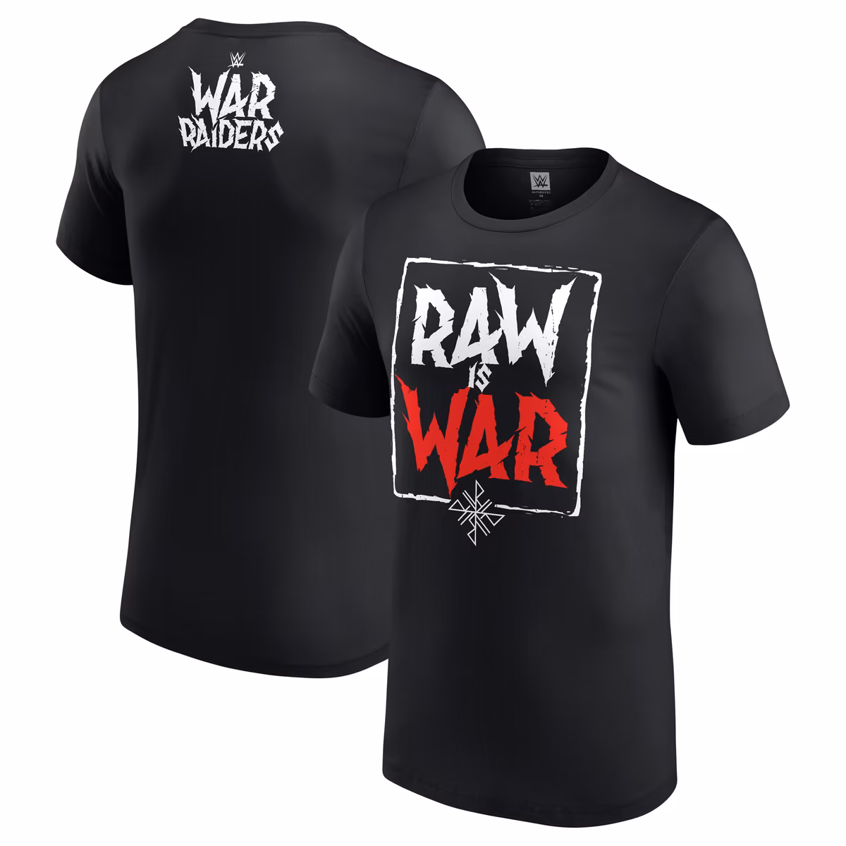 Men's Black The War Raiders Raw Is War T-Shirt