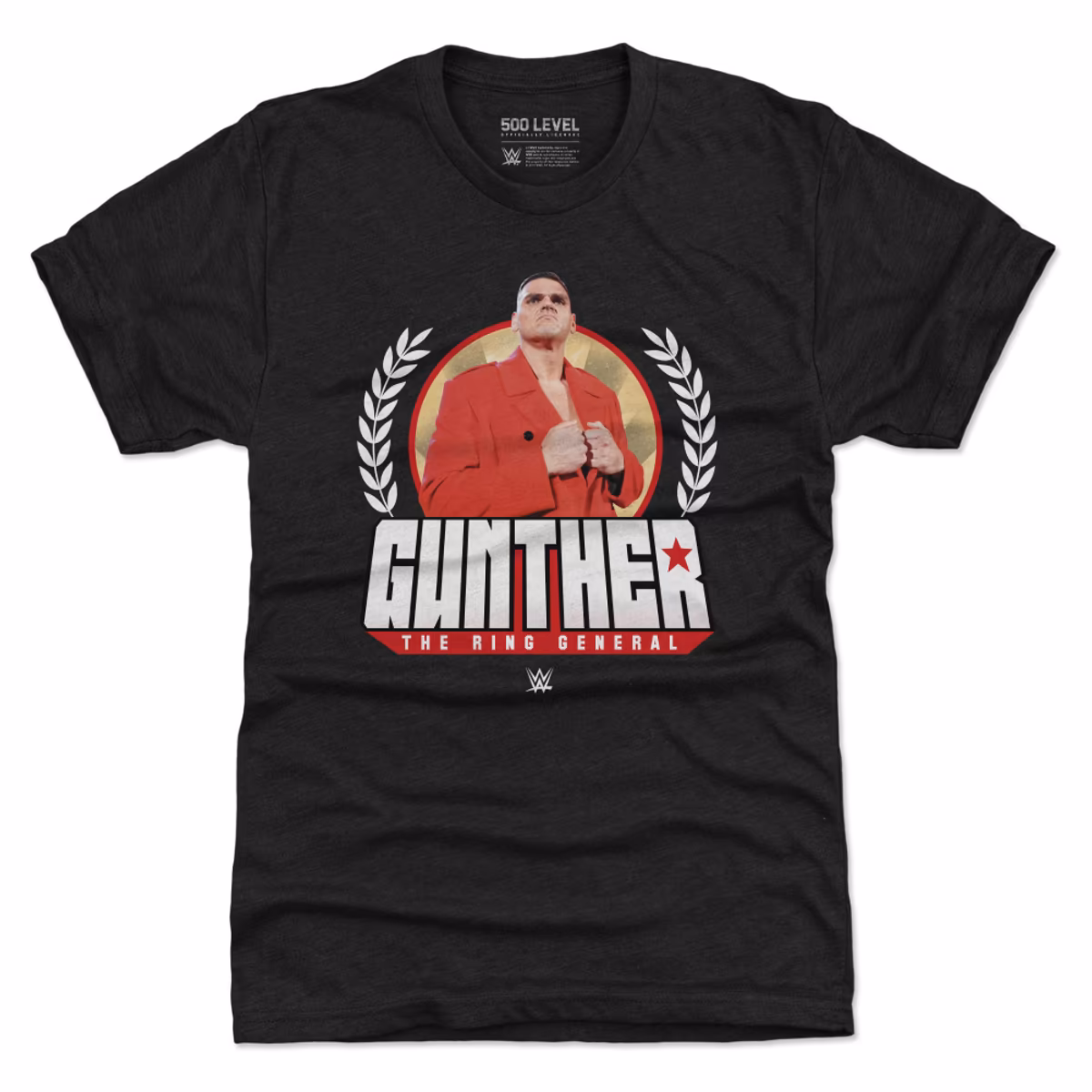 Men's 500 Level Black Gunther The Ring General Tri-Blend T-Shirt