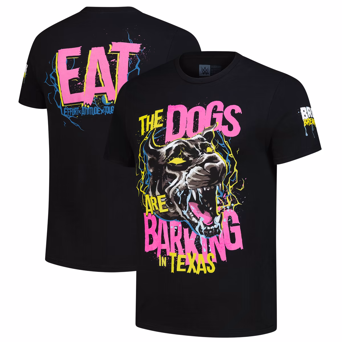Men's Black Bron Breakker The Dogs Are Barking In Texas T-Shirt 8 Men's Black Bron Breakker The Dogs Are Barking In Texas T-Shirt
