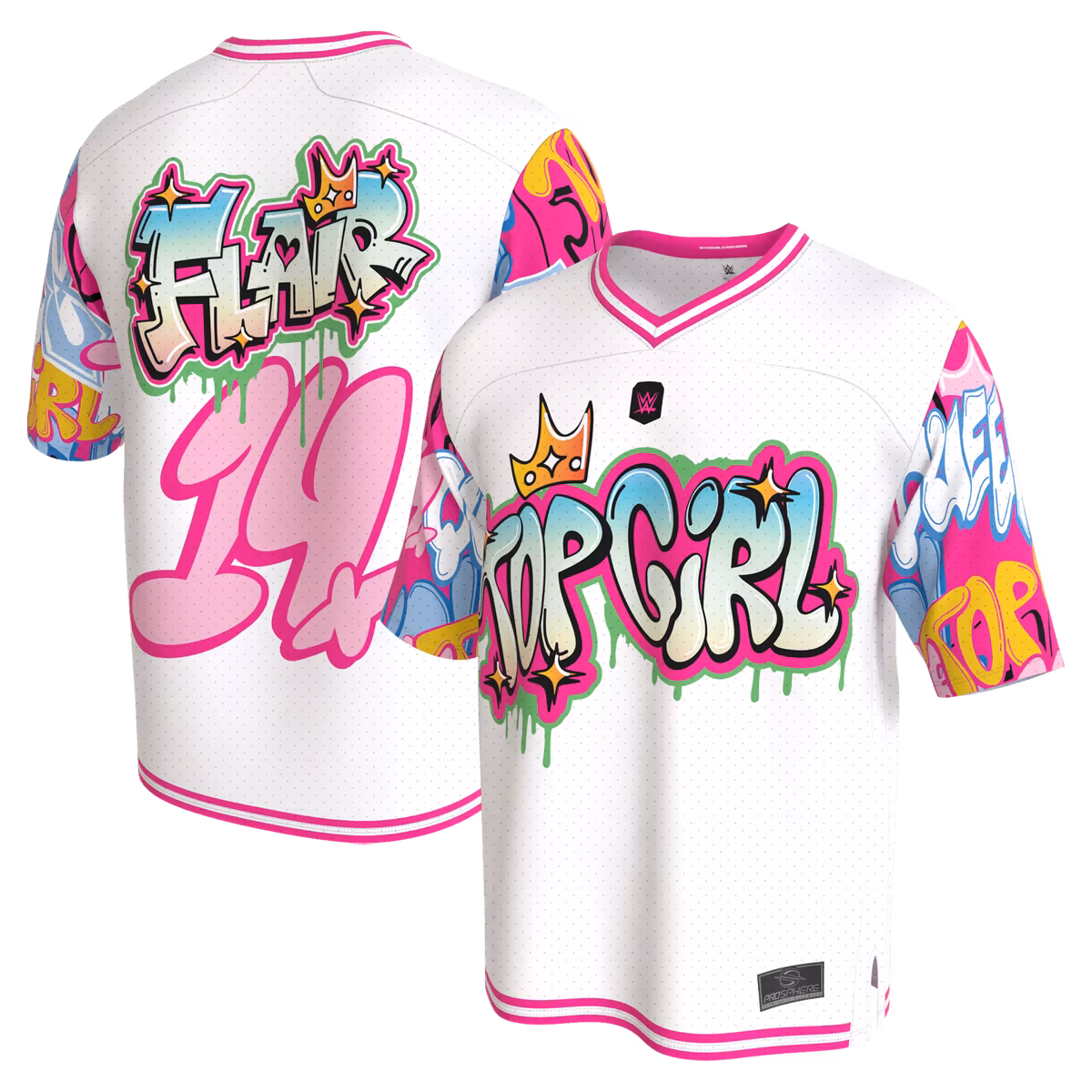Unisex ProSphere White Charlotte Flair Football Jersey