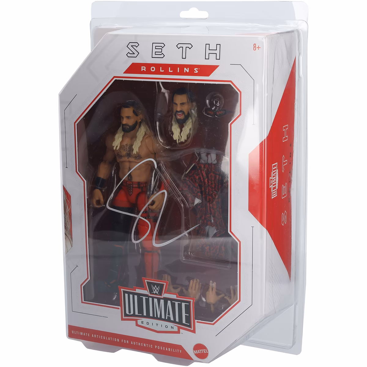 Seth "Freakin" Rollins WWE Autographed Mattel Ultimate Edition Wave 30 Action Figure 8 Seth "Freakin" Rollins WWE Autographed Mattel Ultimate Edition Wave 30 Action Figure
