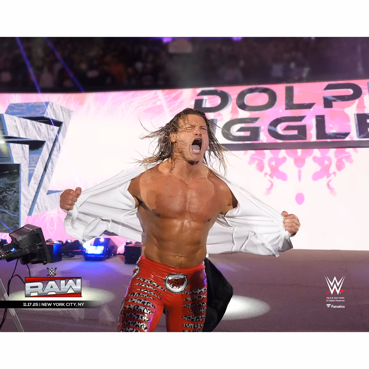 Dolph Ziggler WWE Unsigned Return Entrance Photograph