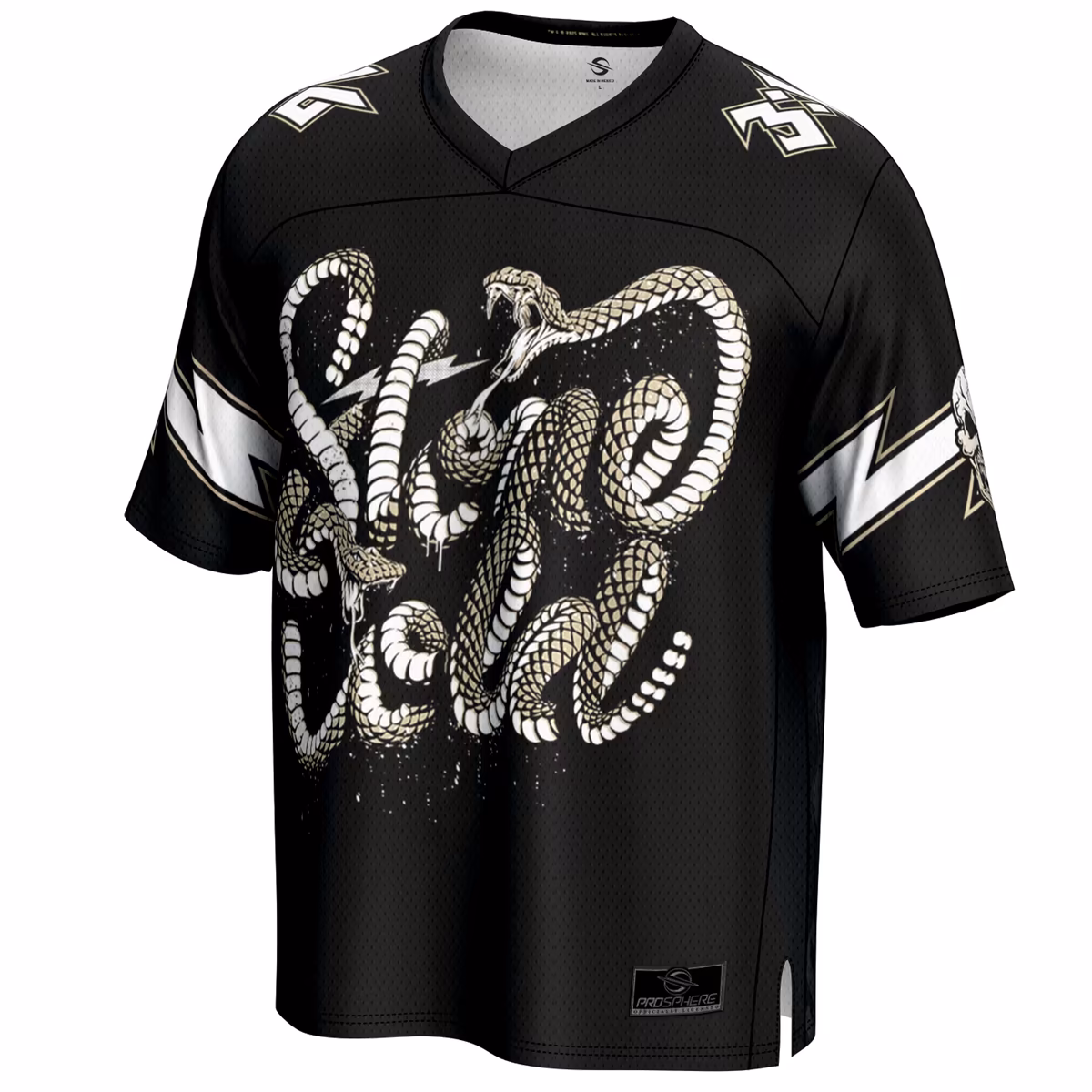 Men's ProSphere Black "Stone Cold" Steve Austin 3:16 Football Jersey 3 Men's ProSphere Black "Stone Cold" Steve Austin 3:16 Football Jersey