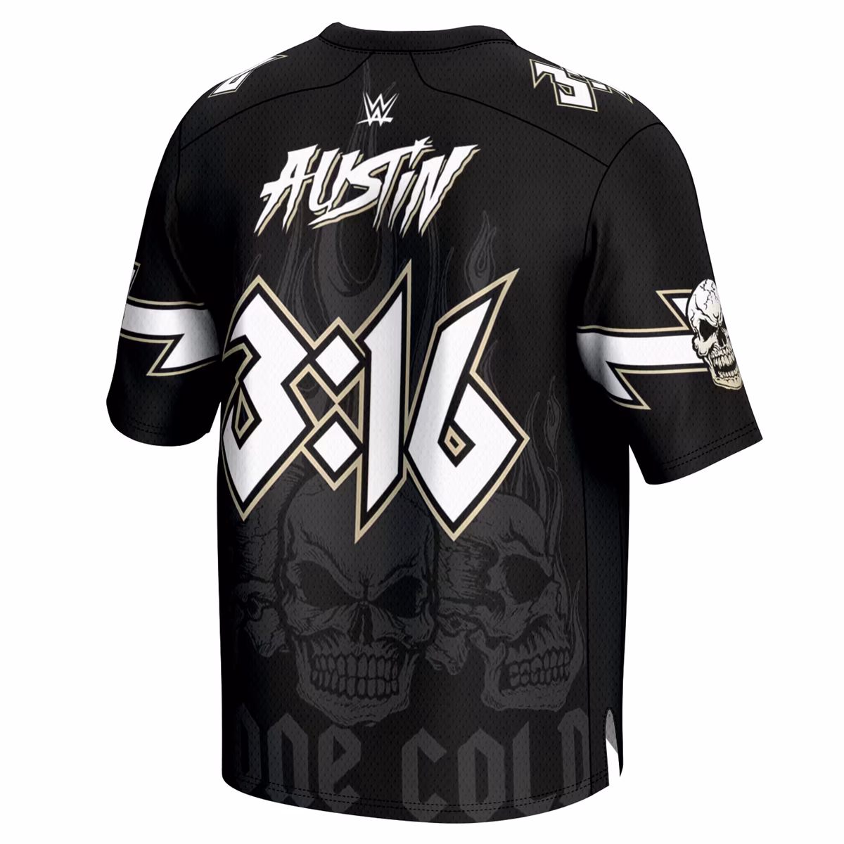 Men's ProSphere Black "Stone Cold" Steve Austin 3:16 Football Jersey 4 Men's ProSphere Black "Stone Cold" Steve Austin 3:16 Football Jersey