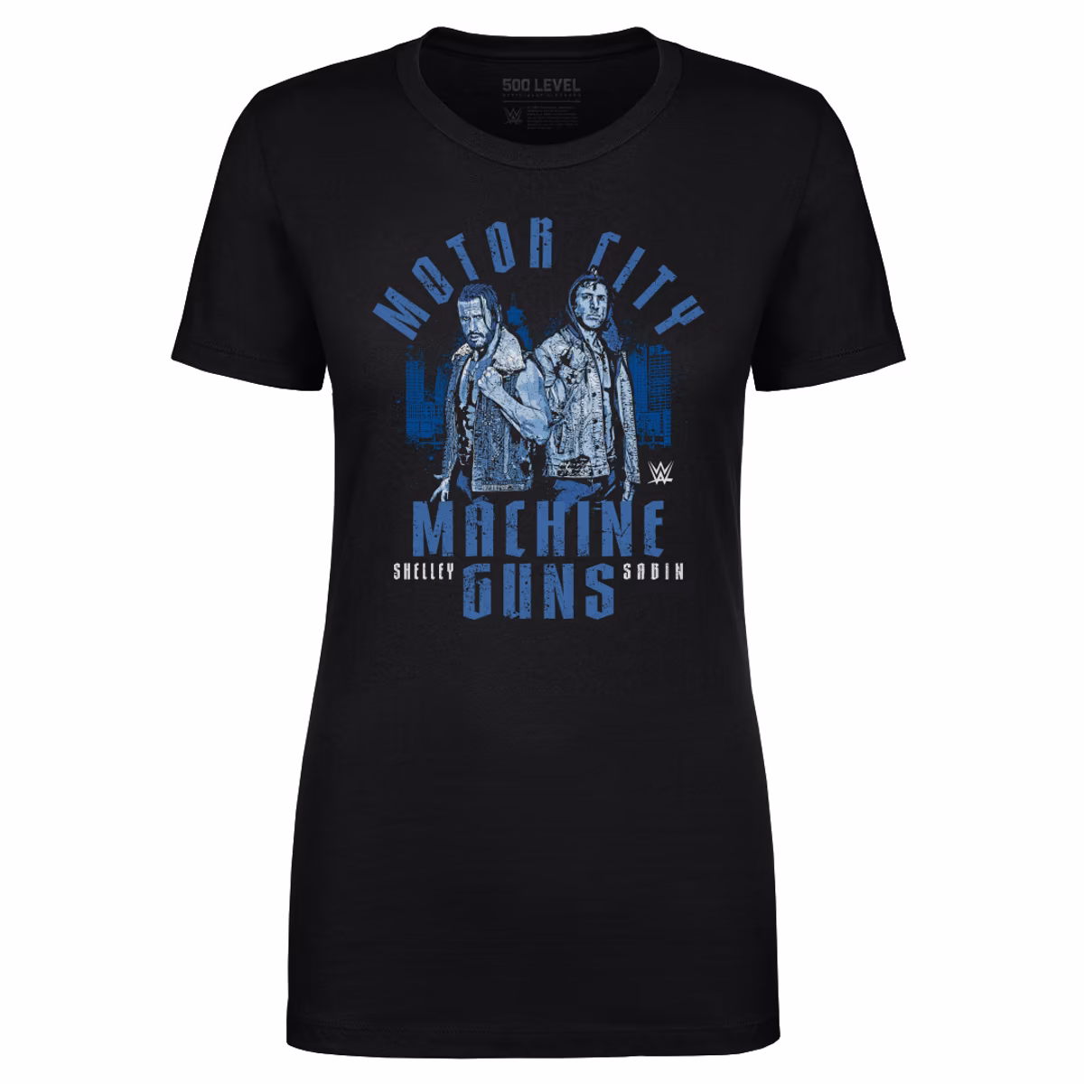 Women's 500 Level Black Motor City Machine Guns Duo T-Shirt