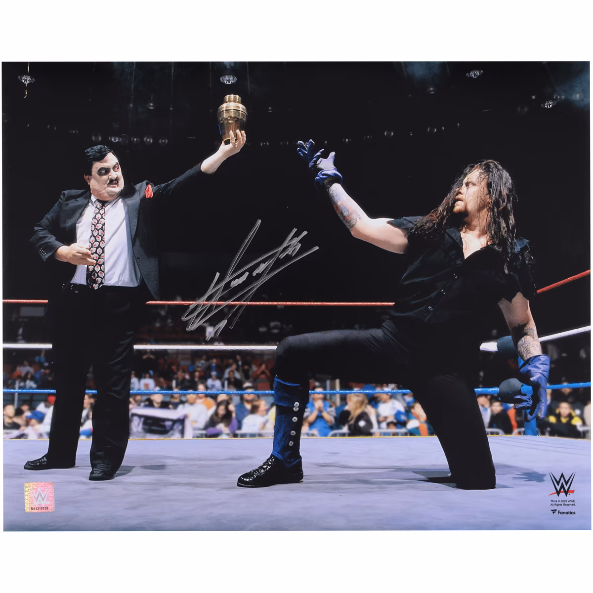 The Undertaker WWE Autographed 16" x 20" In-Ring Saluting The Urn Photograph 7 The Undertaker WWE Autographed 16" x 20" In-Ring Saluting The Urn Photograph