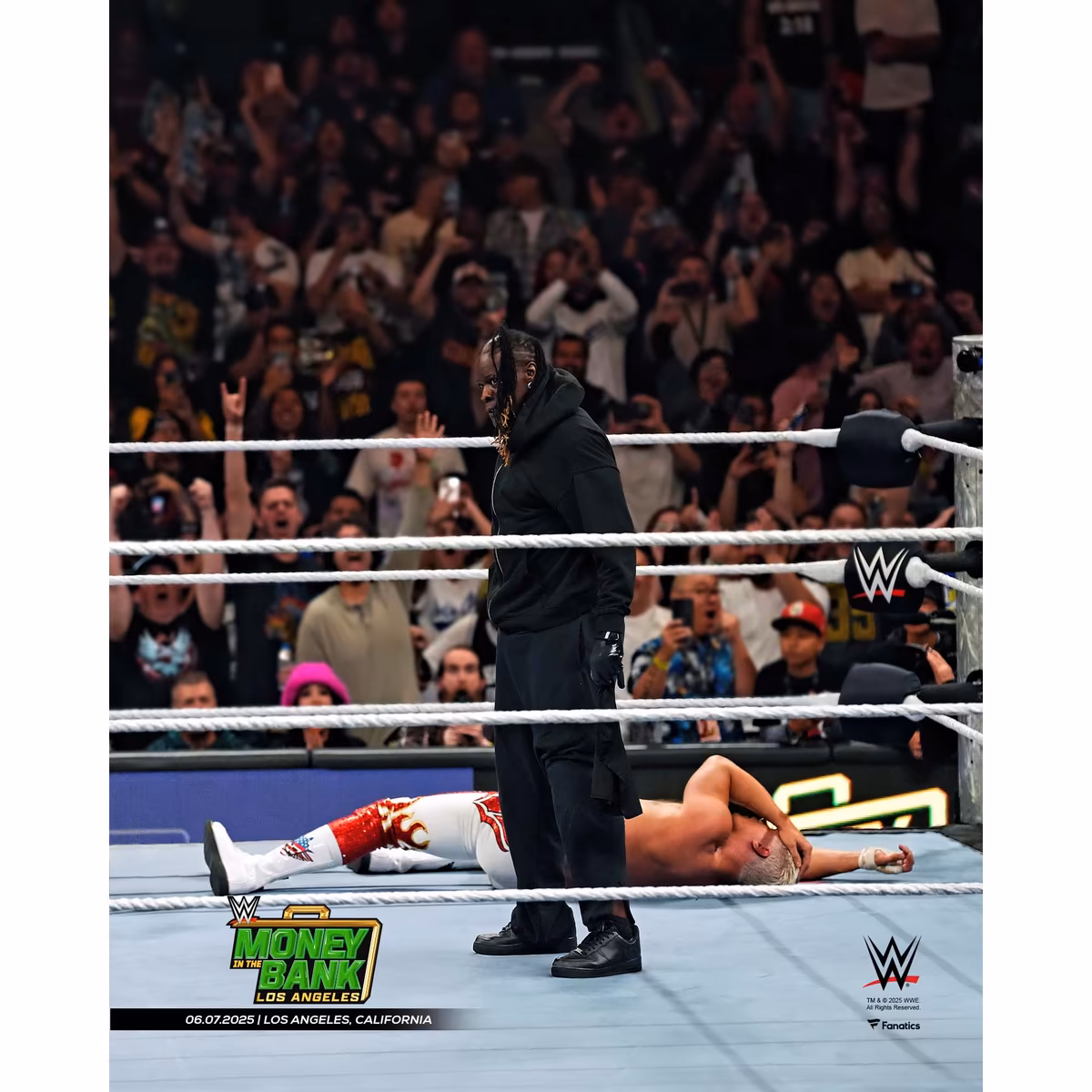R-Truth WWE Unsigned 2025 Money in the Bank Return Photograph 9 R-Truth WWE Unsigned 2025 Money in the Bank Return Photograph