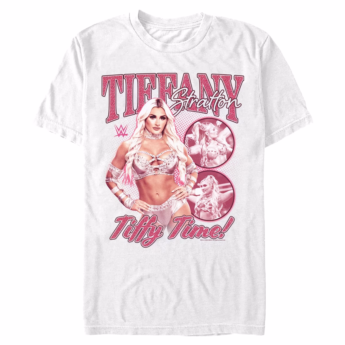 Men's White Tiffany Stratton Bling T-Shirt 3 Men's White Tiffany Stratton Bling T-Shirt