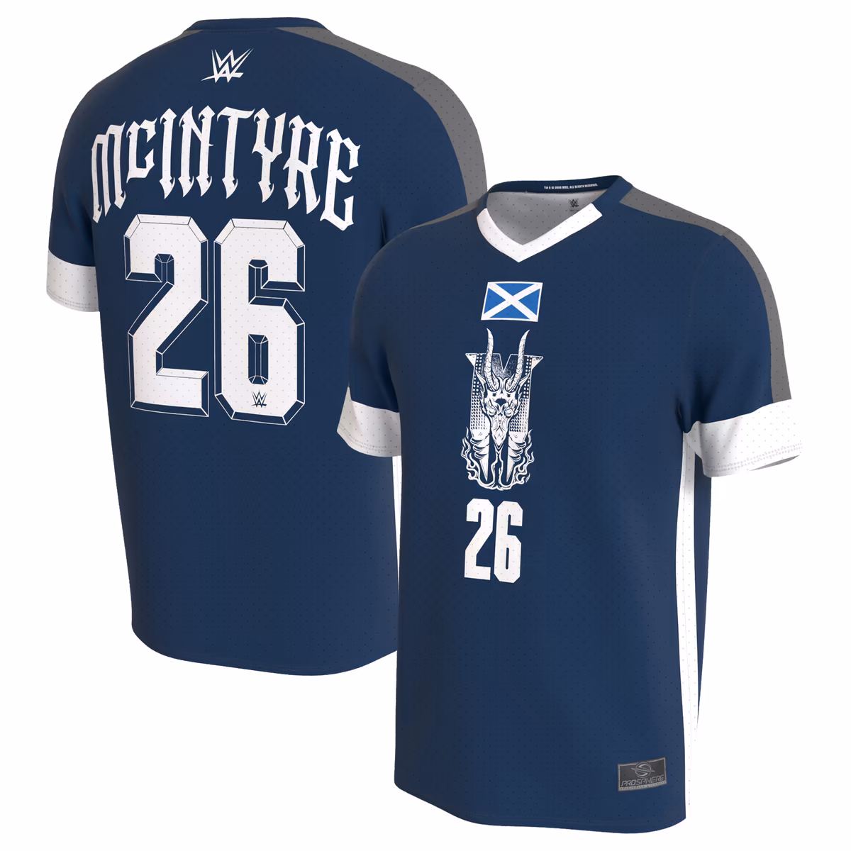 Unisex ProSphere Blue Drew McIntyre WWE Soccer Jersey