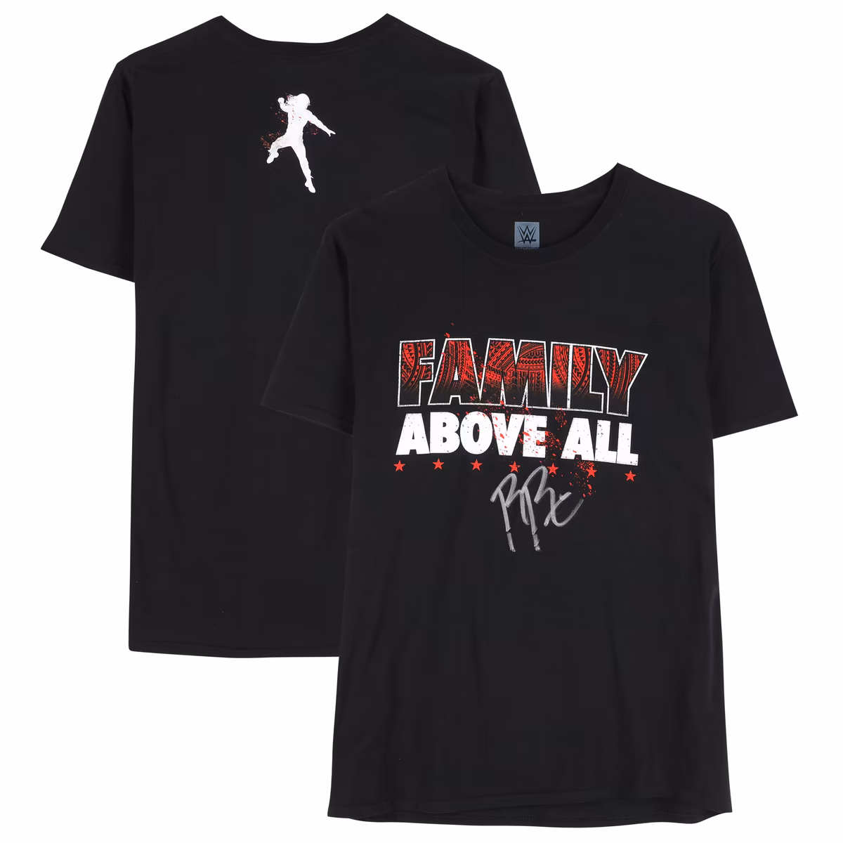 Roman Reigns Autographed Family Above All T-Shirt