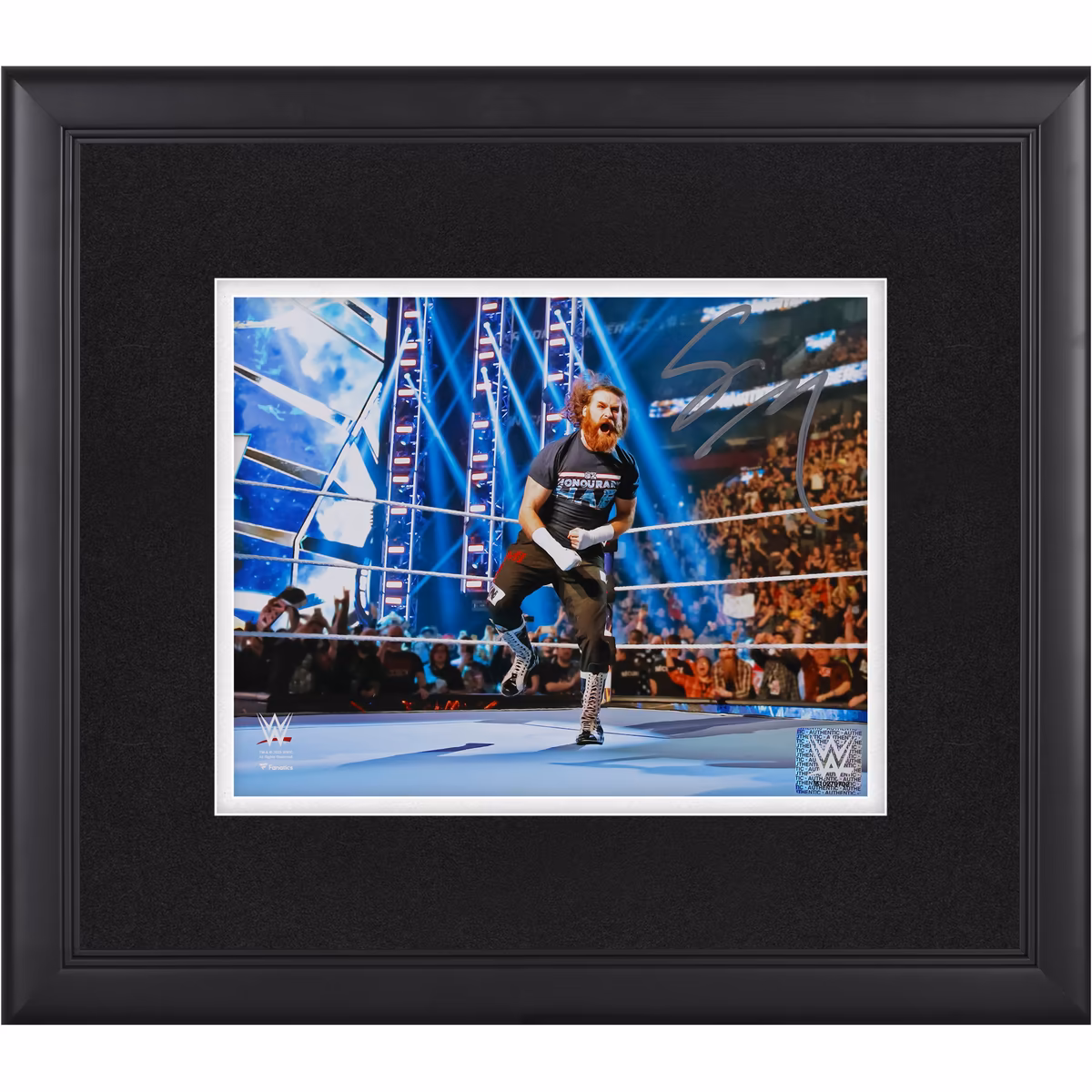 Sami Zayn WWE Autographed Framed 8" x 10" Elimination Chamber Photograph 3 Sami Zayn WWE Autographed Framed 8" x 10" Elimination Chamber Photograph