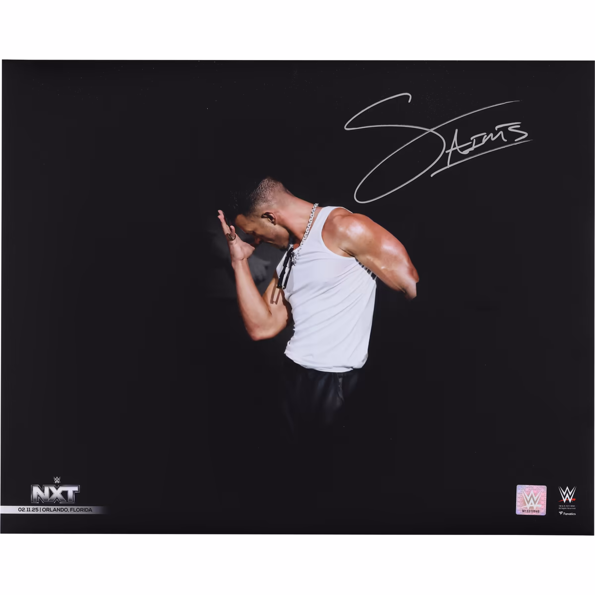 Ricky Saints WWE Autographed 16" x 20" NXT Debut Photograph