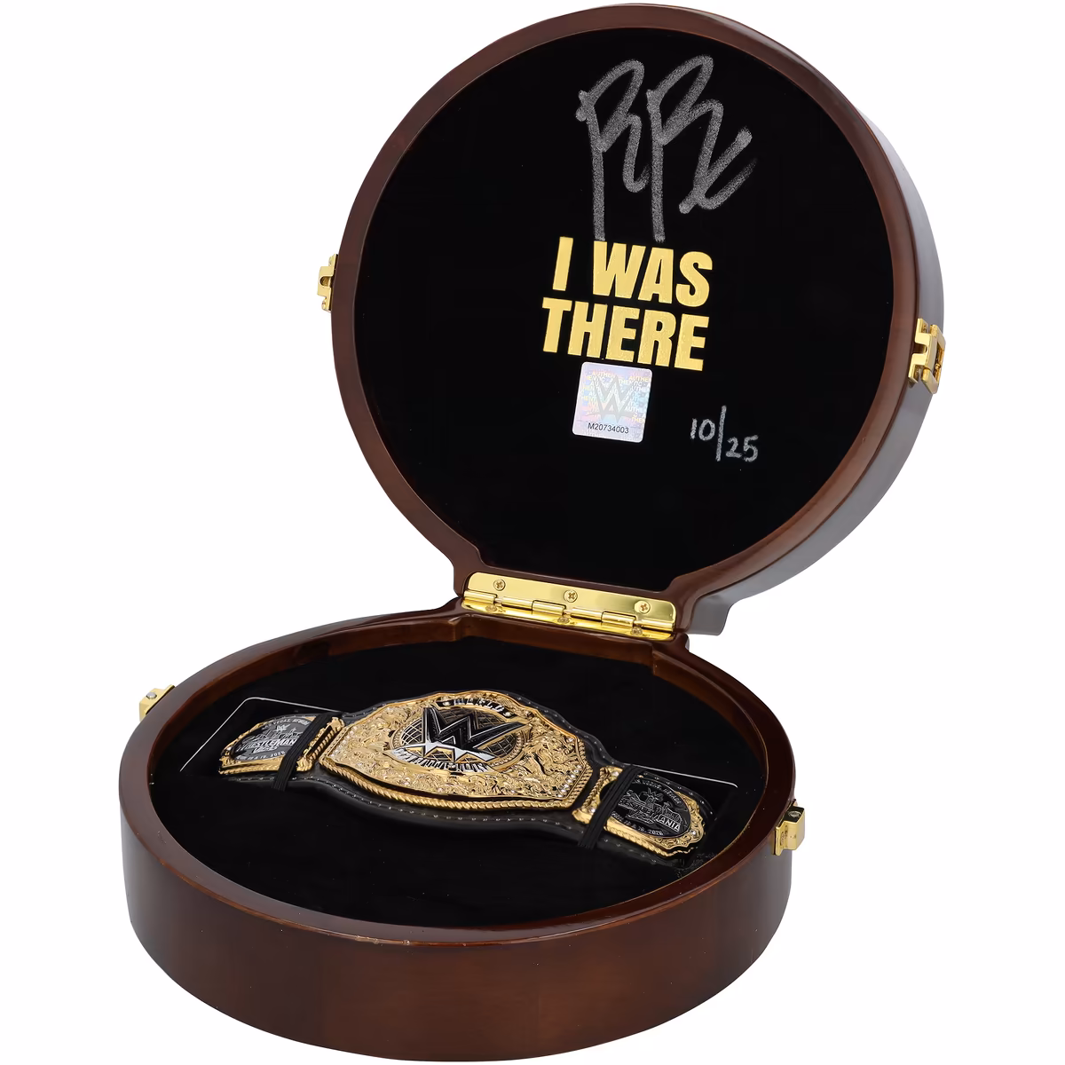 Roman Reigns WWE Autographed WrestleMania 42 Roulette Wheel Mini Title - Limited Edition of 25 11 Roman Reigns WWE Autographed WrestleMania 42 Roulette Wheel Mini Title - Limited Edition of 25