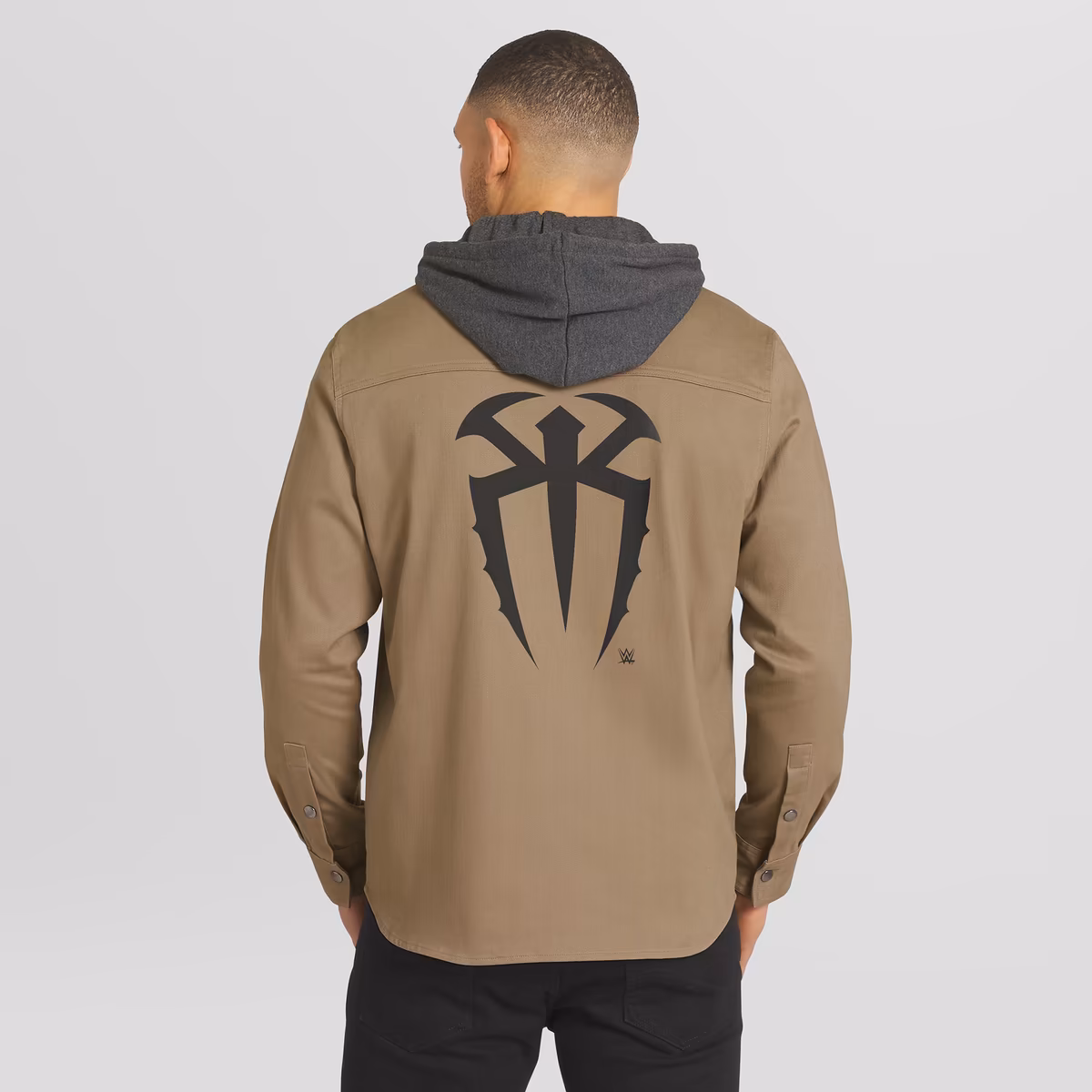 Men's Darius Rucker Collection by Fanatics Tan Roman Reigns Full-Snap Hooded Jacket 3 Men's Darius Rucker Collection by Fanatics Tan Roman Reigns Full-Snap Hooded Jacket