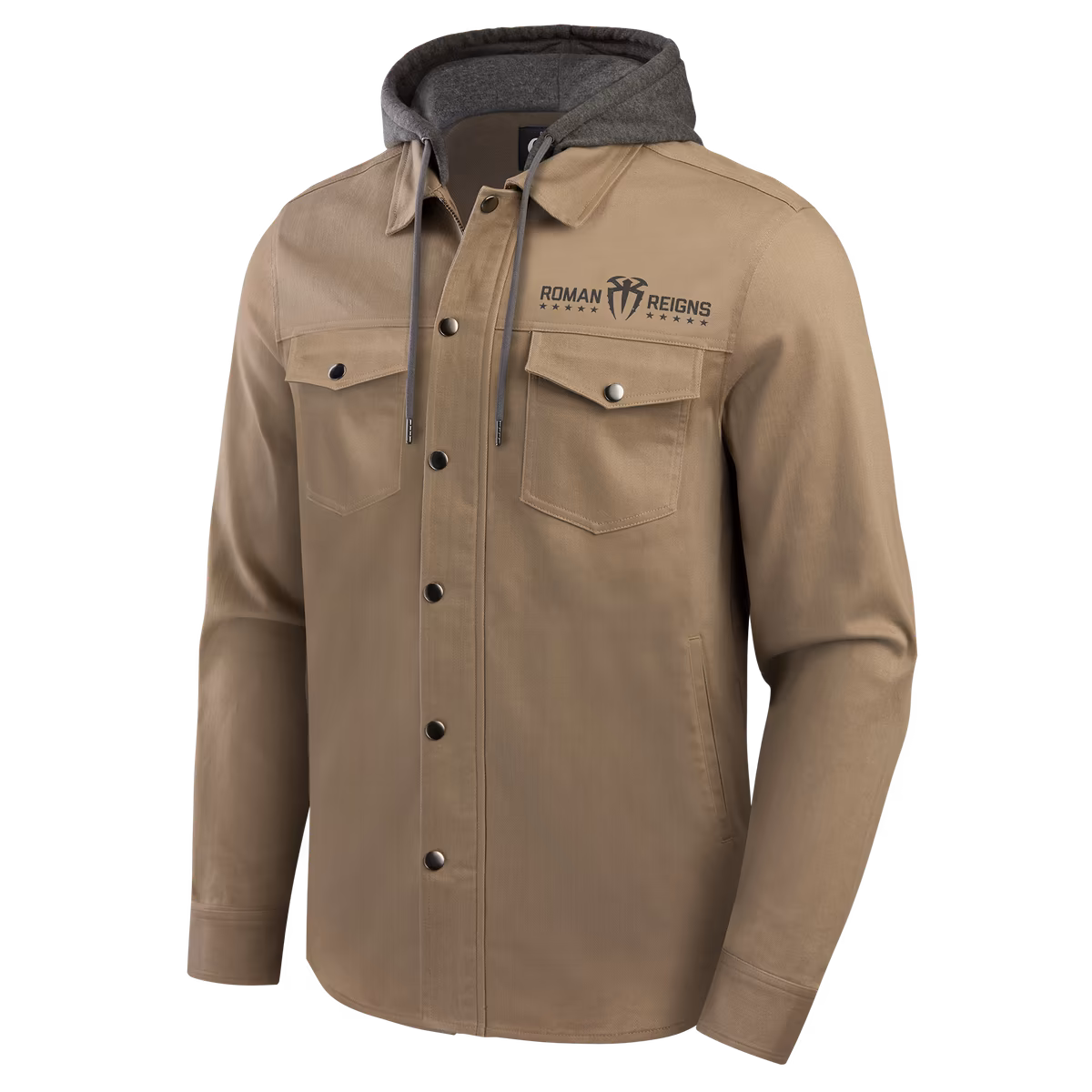 Men's Darius Rucker Collection by Fanatics Tan Roman Reigns Full-Snap Hooded Jacket 4 Men's Darius Rucker Collection by Fanatics Tan Roman Reigns Full-Snap Hooded Jacket
