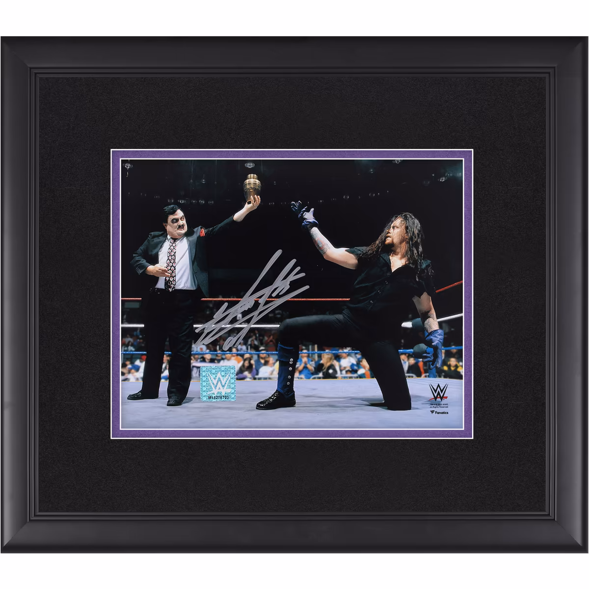 The Undertaker WWE Autographed Framed 8" x 10" In-Ring Saluting The Urn Photograph 20 The Undertaker WWE Autographed Framed 8" x 10" In-Ring Saluting The Urn Photograph