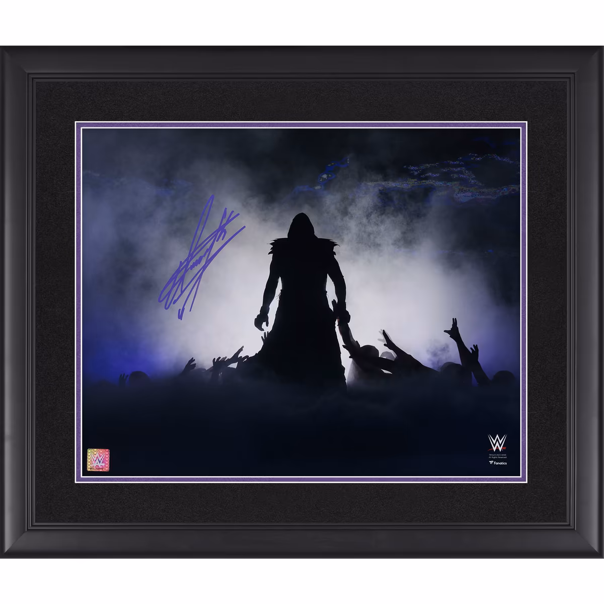 The Undertaker WWE Autographed Framed 16" x 20" WrestleMania 29 Entrance Photograph 8 The Undertaker WWE Autographed Framed 16" x 20" WrestleMania 29 Entrance Photograph