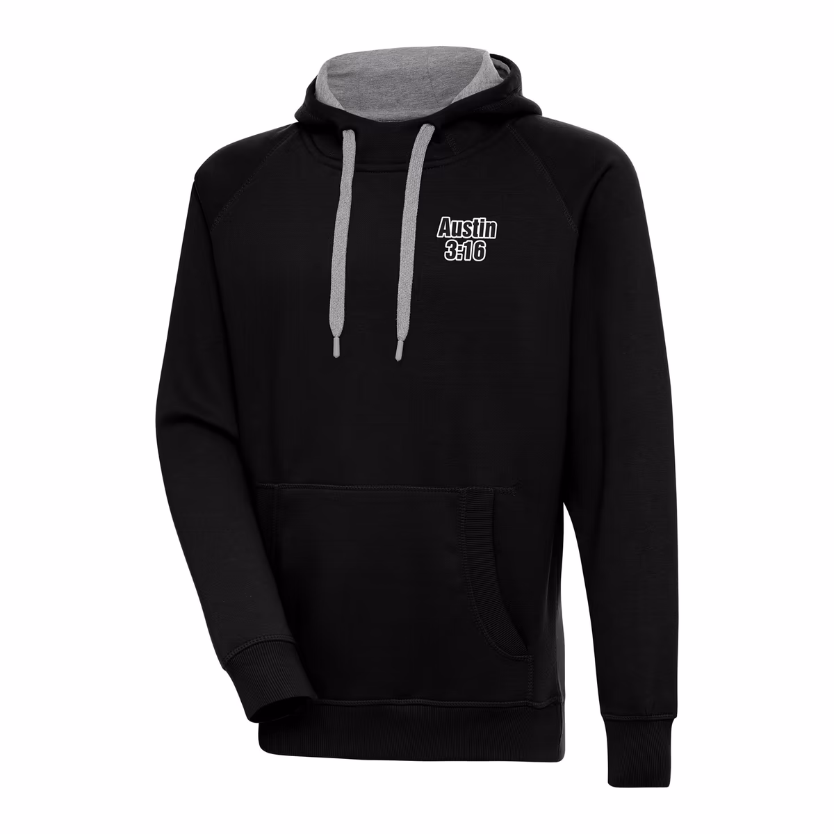Men's Antigua Black "Stone Cold" Steve Austin Victory Pullover Hoodie 3 Men's Antigua Black "Stone Cold" Steve Austin Victory Pullover Hoodie